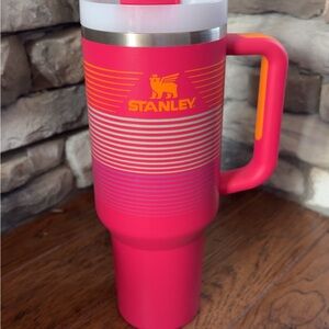 40 oz Stanley Vibrant Pink and Orange Travel Mug